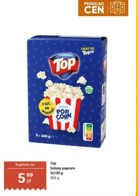 Solony popcorn 3x100g promocja w Biedronka