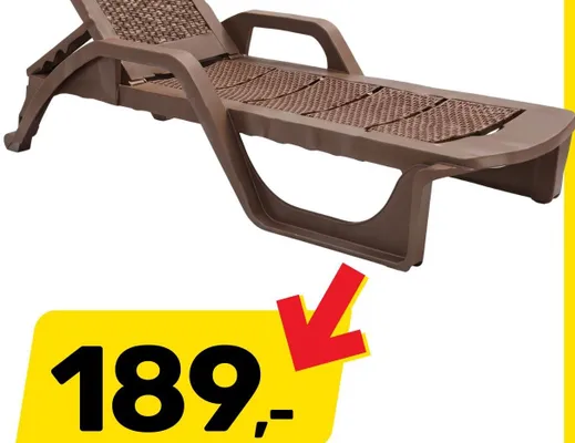 Leżak ogrodowy Nilo promocja w Bricomarche