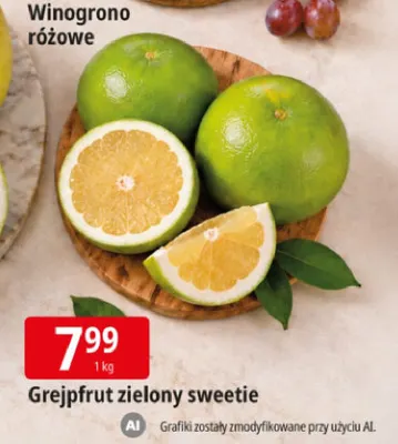 Grejpfruty zielone Sweetie promocja w Leclerc