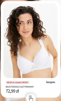 Biustonosz usztywniany Bonprix. promocja w bonprix