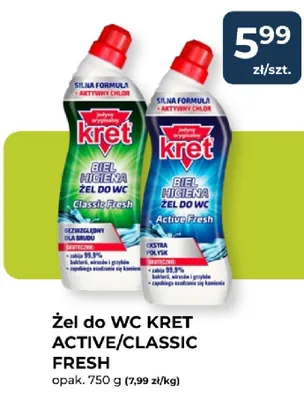 Żel do WC ACTIVE/CLASSIC FRESH promocja w PSB Mrówka