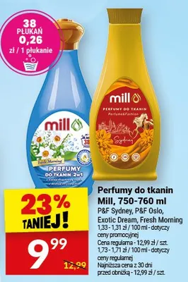 Perfumy do tkanin Mill, 750 ml promocja w Twój Market