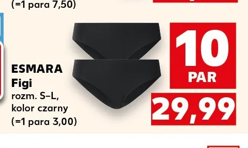 Figi Esmara 10-pak promocja w Kaufland