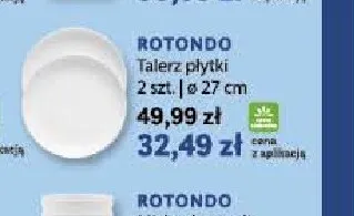 Talerz płytki Rotondo 2-pak ø27 cm Lubiana promocja w Stokrotka