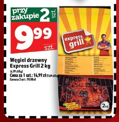 Węgiel drzewny Express Grill 2kg promocja w TOPAZ