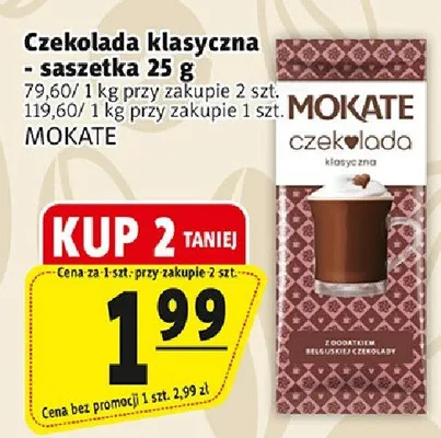 Czekolada klasyczna Mokate promocja w Prim Market