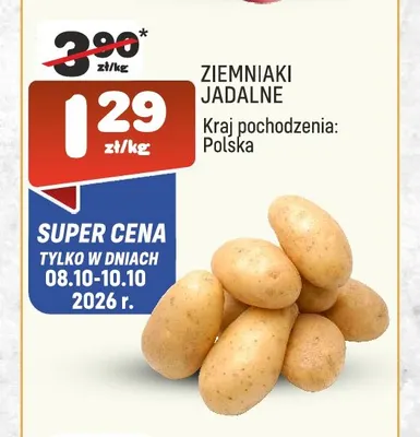 Ziemniaki jadalne promocja w Społem Praga