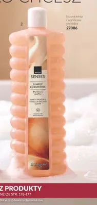 Płyn do kąpieli brzoskwinia i waniliowa orchidea Avon Senses promocja w AVON