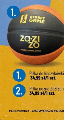 Piłka do koszykówki ZaZiZo promocja w POLOmarket