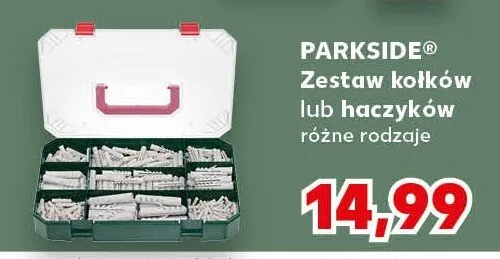 Zestaw hołków lub haczyków różne rodzaje promocja w Kaufland