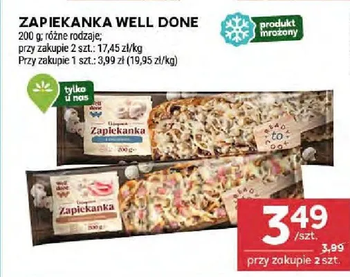 Zapiekanka Well Done promocja w Stokrotka