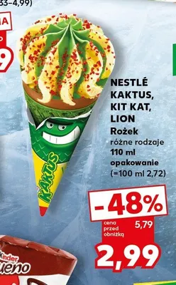 Lody rożek Kit Kat promocja w Kaufland