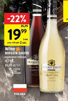 Wino wybrane rodzaje promocja w Intermarche
