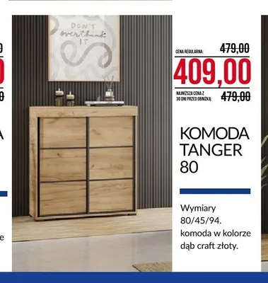 Komoda Tanger 80 promocja w Abra Meble