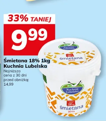 Śmietana 18% promocja w Hitpol