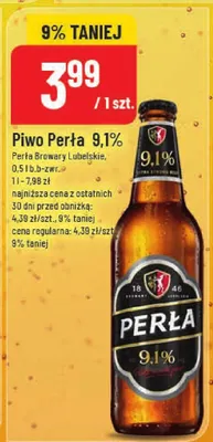 Piwo Perła 9,1% promocja w POLOmarket
