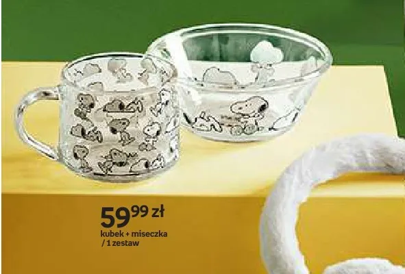 Zestaw kubek + miseczka Snoopy Winter promocja w Empik