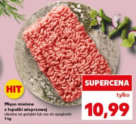 Mięso mielone z łopatki wieprzowej idealne na gołąbki lub do spaghetti promocja w Kaufland