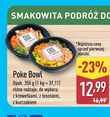 Poke Bowl z łososiem promocja w Aldi