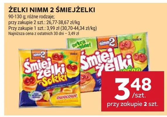 Żelki Nimm 2 Śmiejżelki promocja w Stokrotka