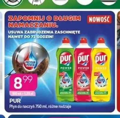 Płyn do naczyń Pur promocja w Drogerie Koliber