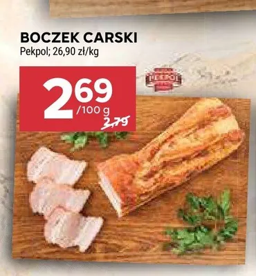 Boczek carski Pekpol promocja w Stokrotka
