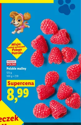 Maliny polskie promocja w Lidl