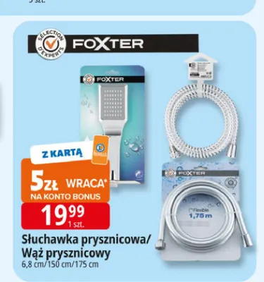 Wąż prysznicowy Foxter 150 cm promocja w Leclerc