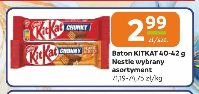 Baton KitKat Chunky Classic promocja w Gama