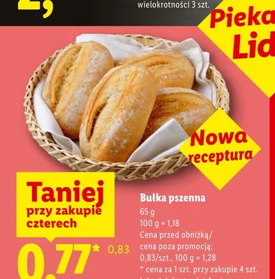 Bułka pszenna promocja w Lidl