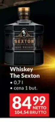 Whiskey The Sexton promocja w Makro