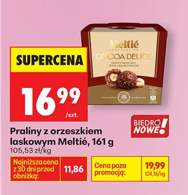 Praliny z orzeszkiem laskowym promocja w Biedronka