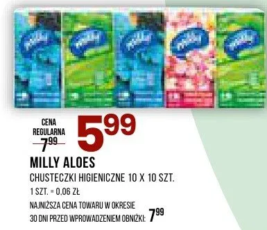Chusteczki higieniczne promocja w Drogerie Natura