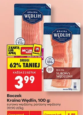 Boczek surowy wędzony promocja w Biedronka