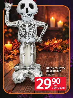 Balon foliowy kościotrup promocja w Selgros