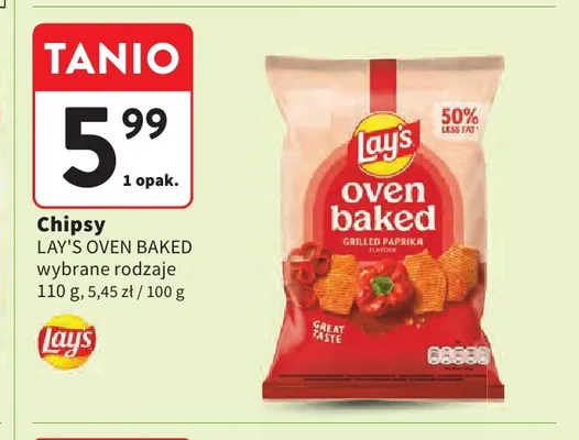 Chipsy Lay's Oven Baked promocja w Intermarche