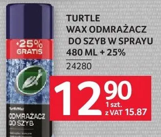 Wosk TURTLE WAX ODMRAŻACZ DO SZYB W SPRAYU 480 ML + 25% promocja w Selgros