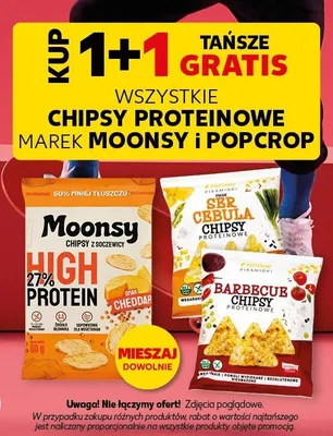 Chipsy proteinowe z soczewicy smak Cheddar promocja w Kaufland
