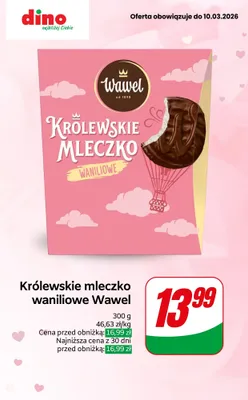 Królewskie mleczko waniliowe 300 g promocja w Dino