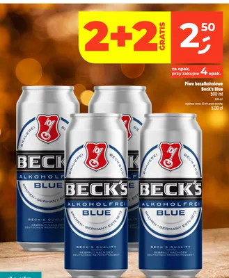 Piwo bezalkoholowe Beck's Blue promocja w Dealz