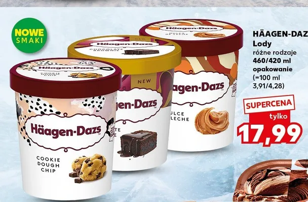 Lody Häagen-Dazs Cookie Dough Chip promocja w Kaufland