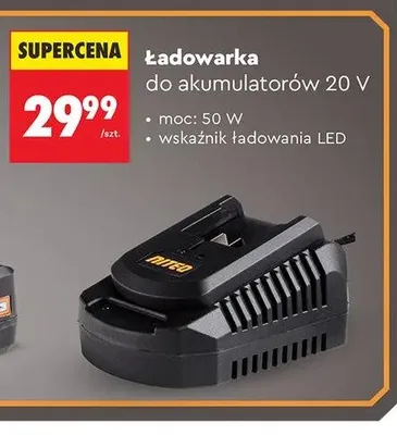 Ładowarka do akumulatorów NITEO 20V 50W promocja w Biedronka