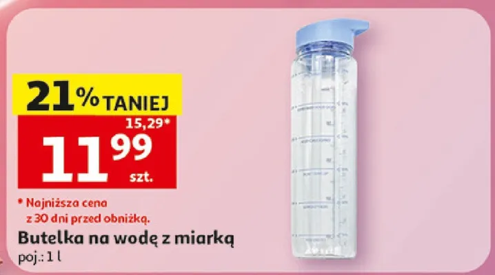 Butelka na wodę z miarką actuel promocja w Auchan