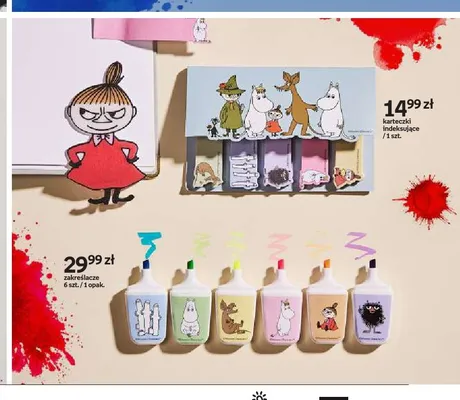 Karteczki indeksujące Moomin promocja w Empik