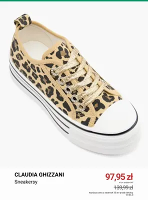Sneakersy Claudia Ghizzani promocja w Deichmann