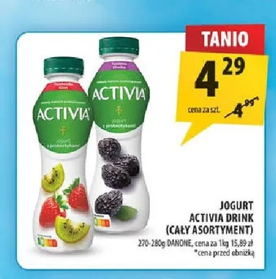 Jogurt Activia Drink promocja w Arhelan