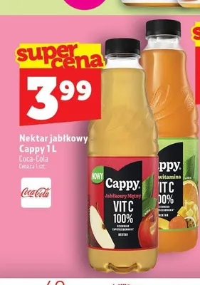 Nektar jabłkowy Cappy promocja w TOPAZ