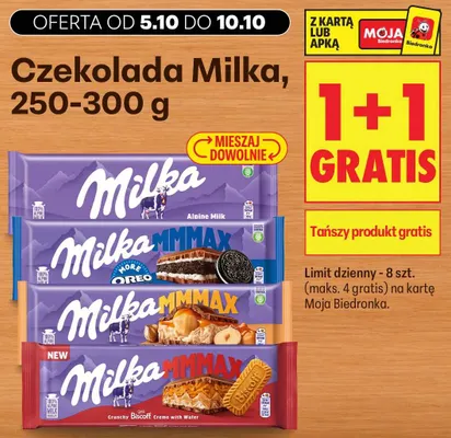 Czekolada Milka MMMAX Oreo promocja w Biedronka