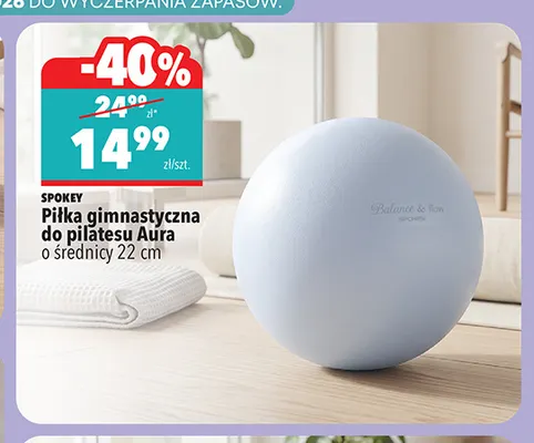Piłka gimnastyczna do pilatesu Aura Spokey promocja w Biedronka