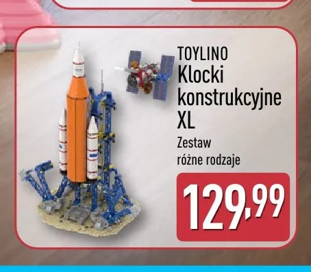 Klocki konstrukcyjne XL Toylino promocja w Aldi